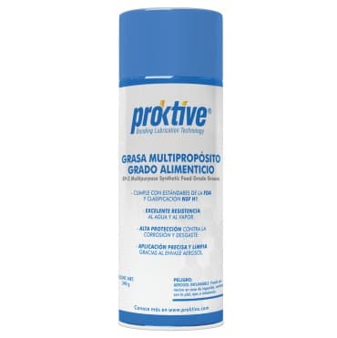 Aerosol azul de grasa multipropósito grado alimenticio Proktive